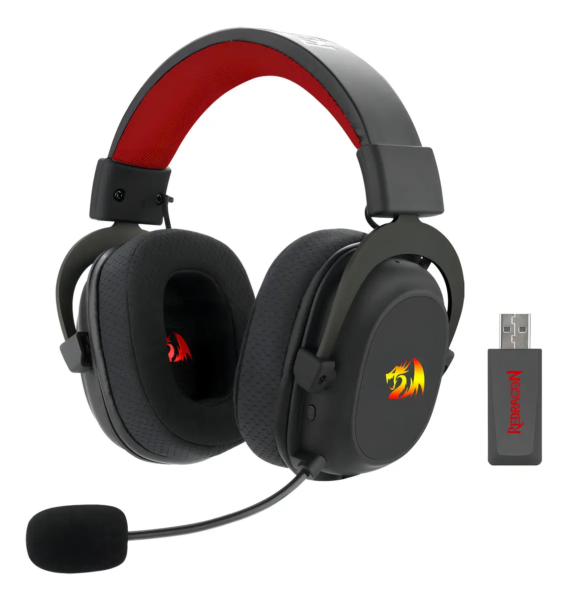 Audífonos Redragon Zeus Pro Wireless 7.1: sonido envolvente para jugar sin cables